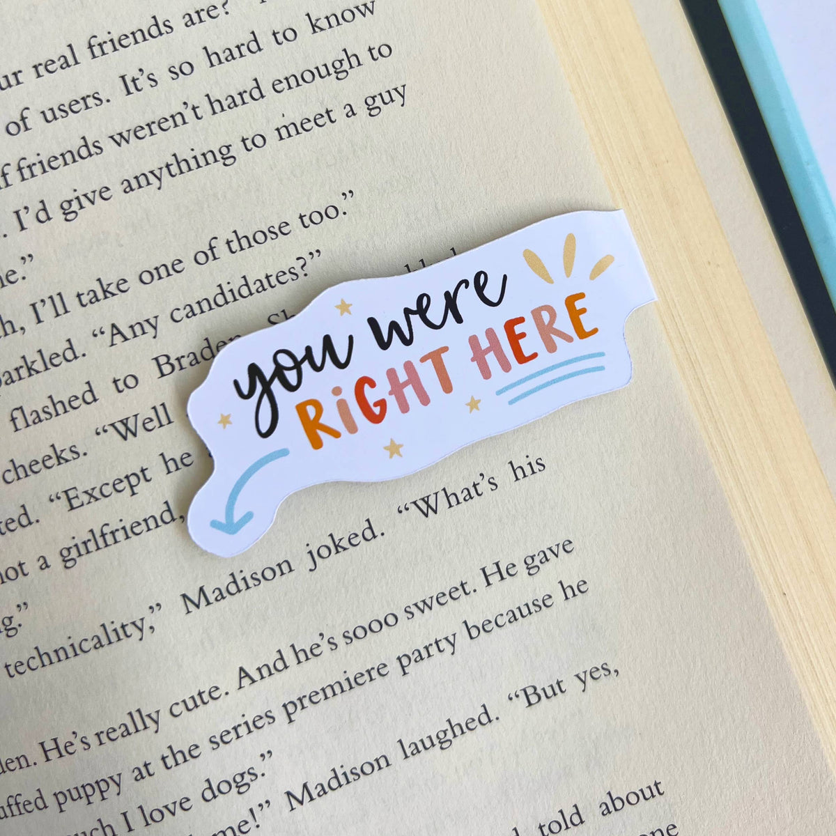 Magnetic Bookmark You Were Here
