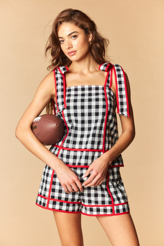 Game Day Gingham Ribbon Set