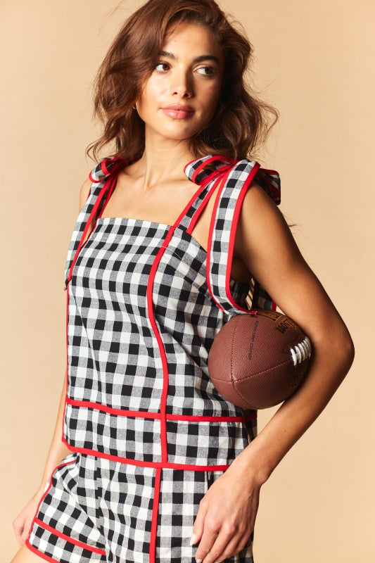 Game Day Gingham Ribbon Set