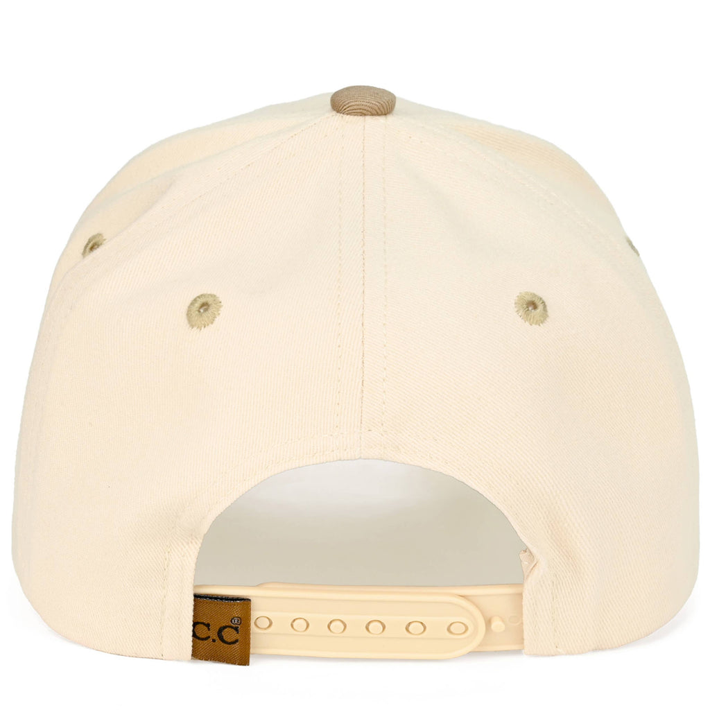 WHISKEY WEATHER Embroidered Letter Two Tone Trucker Hat