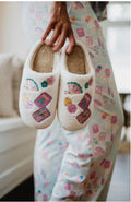 Fuzzy Mahjong Slippers