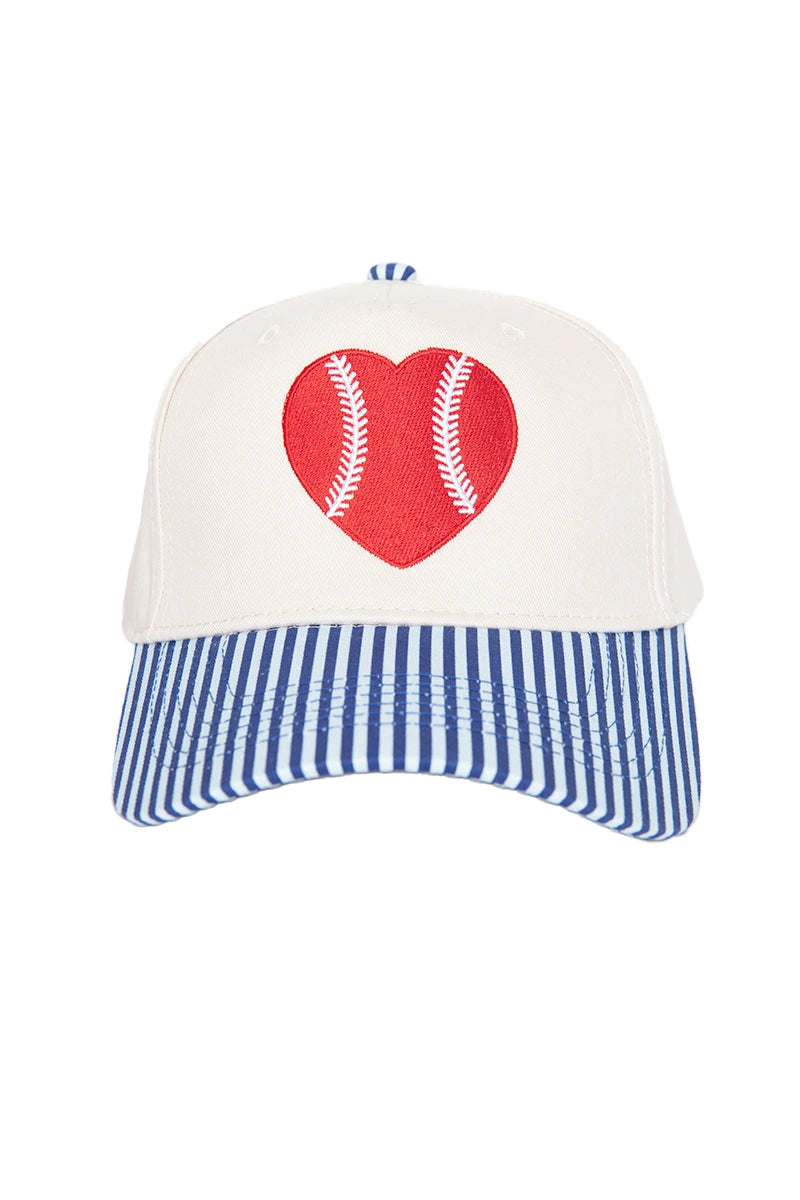 Red Baseball Heart Classic Trucker Hat