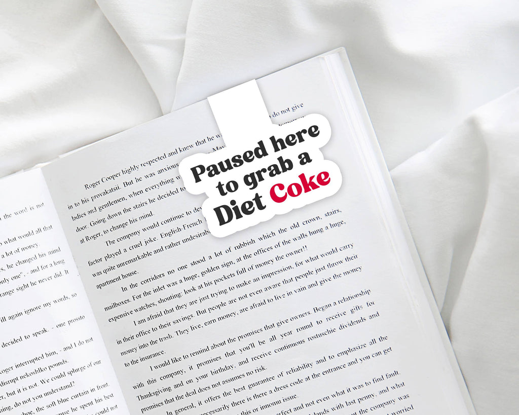 Diet Coke Magnetic Bookmark