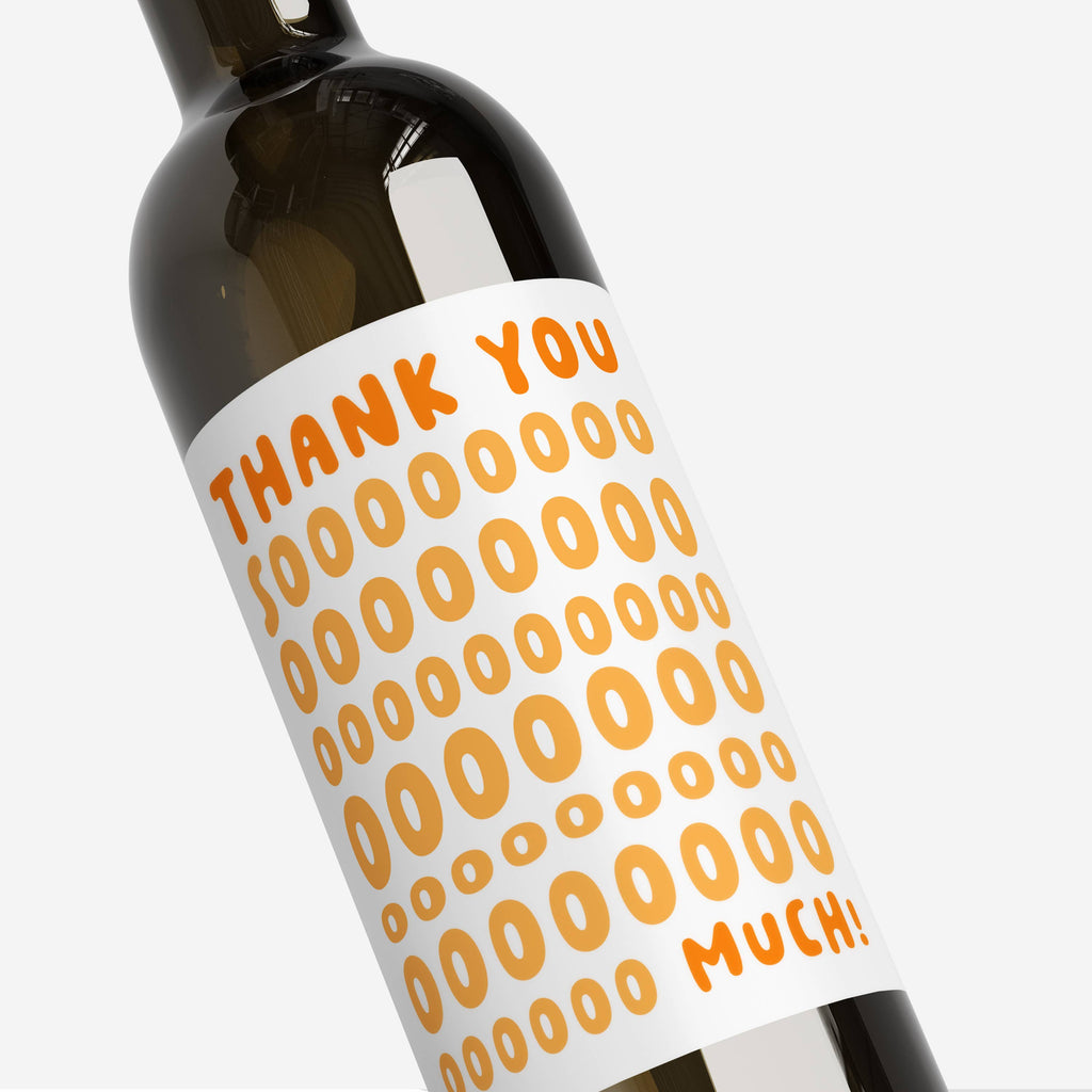 Thank You Gift, Wine Bottle Label