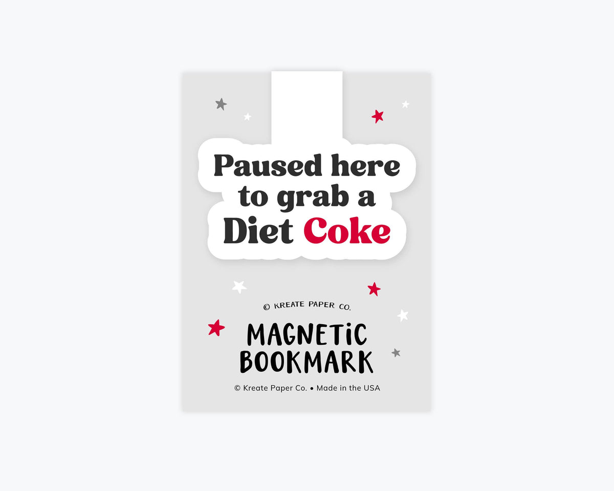 Diet Coke Magnetic Bookmark
