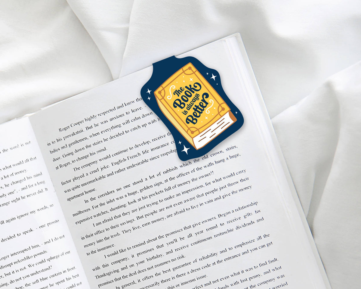 Magnetic Bookmark, Book is always Better