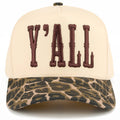 Y'ALL Letter Embroidered Two Tone Trucker Hat
