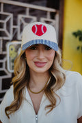 Red Baseball Heart Classic Trucker Hat